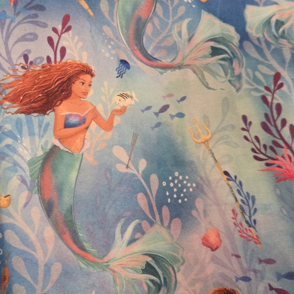 Disney Blue Mermaid Pajama Pants - Picture 3 of 4